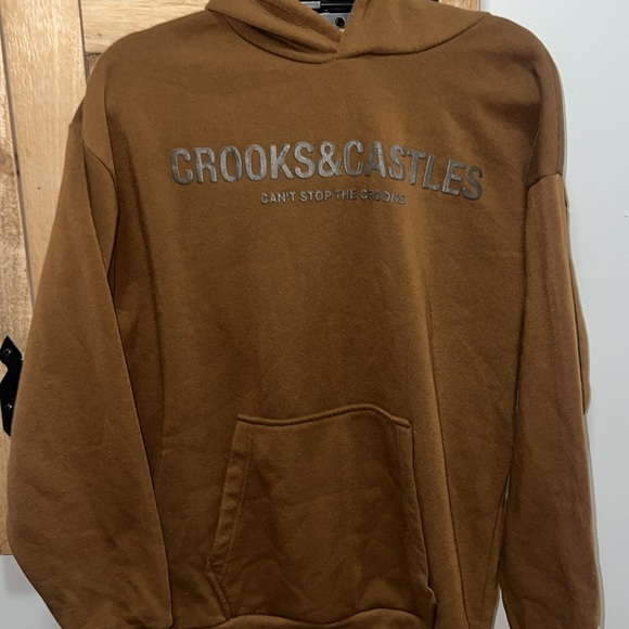 Crooks & Castles brown hoodie - Picture 2 of 5
